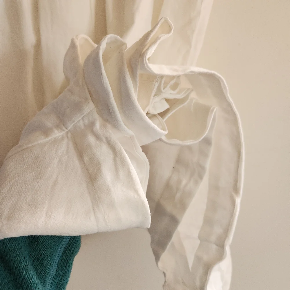 Nwt Free People Lotus Two Piece Set White Blue Embroidered Maxi Skirt Large L - Picture 9 of 13